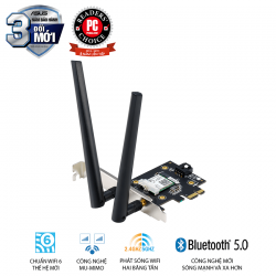 ASUS PCI-E AX3000 WiFi 6 (802.11ax) băng tần kép (AX3000) ASUS PCI-E AX3000 WiFi 6 (802.11ax) băng tần kép (AX3000)