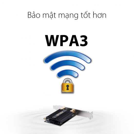 Bộ điều hợp ASUS AX3000 băng tần kép WiFi 6 (PCE-AX58BT)