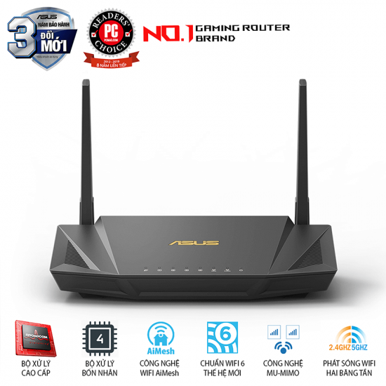 Router ASUS AX1800 Dual Band WiFi 6 (RT-AX56U)