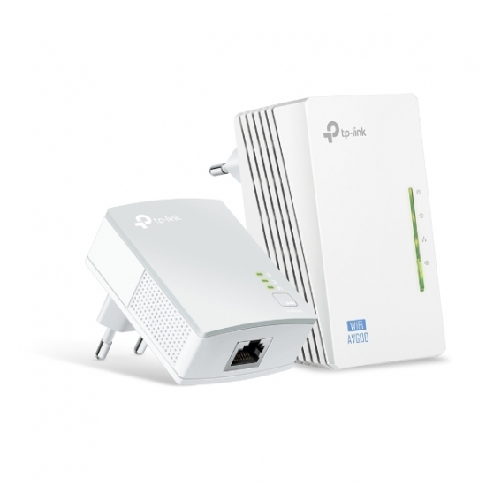 Bộ mở rộng Internet qua đường dây điện AV600 hỗ trợ Wi-Fi tốc độ 300Mbps TPLINK TL-WPA4220 KIT