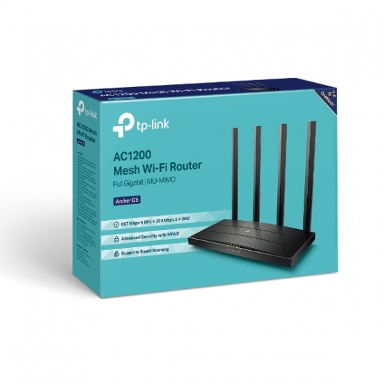 Router Wi-Fi Gigabit MU-MIMO AC1200 TPLINK Archer C6