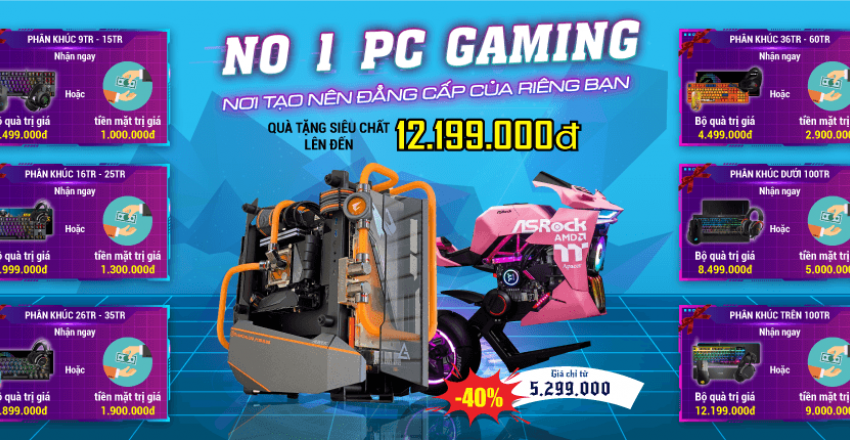 No 1 PC Gaming <br> Quà siêu chất